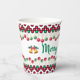 Christmas papieren bekers