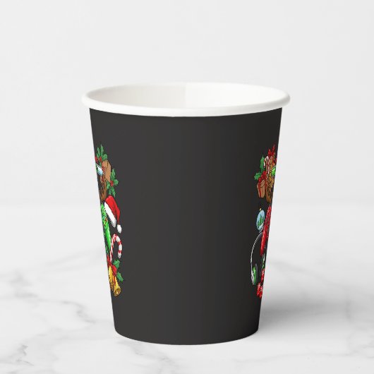 Christmas Papieren Bekers (Links)