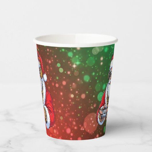 Christmas Papieren Bekers (Links)