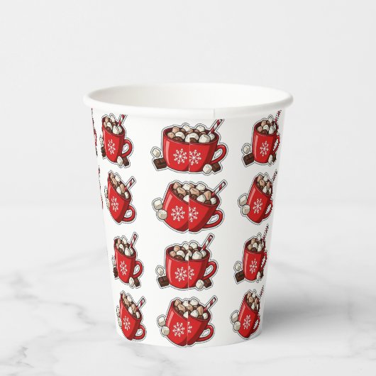 Christmas Papieren Bekers (Rechts)