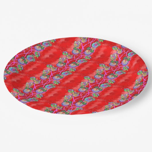 CHRISTMAS PAPIEREN BORDJE (Gekanteld)