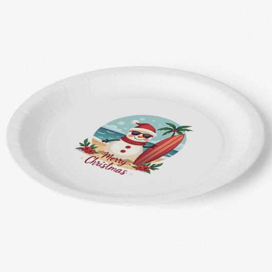 christmas papieren bordje (Gekanteld)