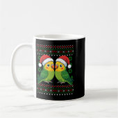 Christmas Parakeet Ugly Xmas Sweater Parakeets Lon Koffiemok (Links)