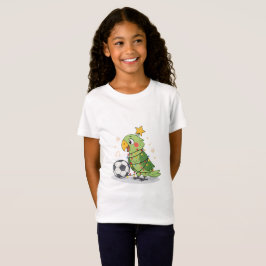 Christmas Parrot playing soccer T-shirt