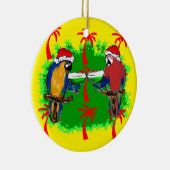 CHRISTMAS PARROTS KERAMISCH ORNAMENT (Rechts)