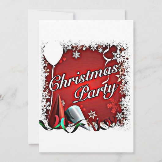 CHRISTMAS PARTIJ/HOLIDAY INVITATION KAART (Voorkant)