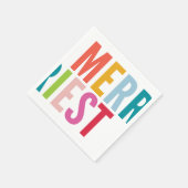 CHRISTMAS PARTIJ modern minikleurig kledingstuk Servet (Hoek)