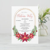 CHRISTMAS-PARTIJINVITATIE, HOLIDAAGPARTIJ KAART (Staand voorkant)