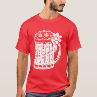 Christmas Party Beer Mok T-shirt
