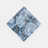 Christmas Party Blue Leaves Snow Holidays Winter Servet (Hoek)