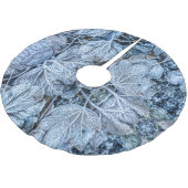 Christmas Party Blue Leaves Snow Winter Holidays Kerstboom Rok (Gekanteld)