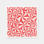 Christmas Party Candy Cane Paper Napkins Red Servet (Voorkant)