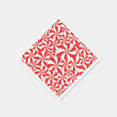 Christmas Party Candy Cane Paper Napkins Red Servet (Hoek)