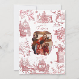 Christmas Party Chinoiserie Photo Feestdagenkaart