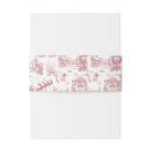 Christmas Party Chinoiserie Uitnodigingen Wikkel (Achterkant Voorbeeld)