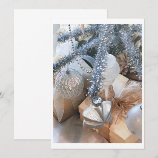 **CHRISTMAS PARTY** CHRISTMAS DECOR INVITATION KAART (Voorkant / Achterkant)