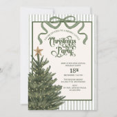 Christmas Party, Christmas tree, Watercolor,  Kaart (Voorkant)