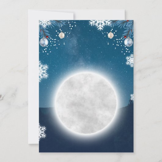 Christmas Party Event Flyer Kaart (Achterkant)