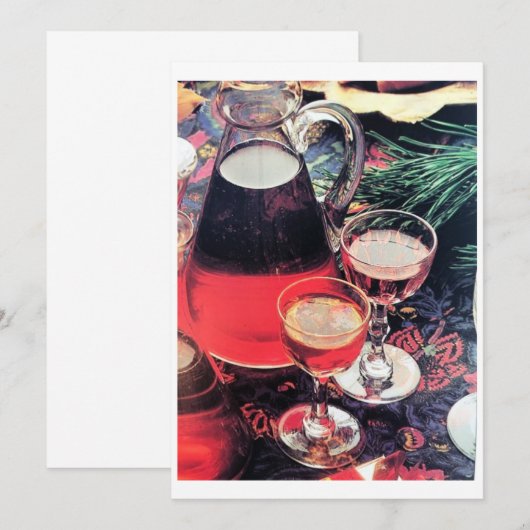 **CHRISTMAS PARTY** FAMILIE & FRIENDS INVITATION KAART (Voorkant / Achterkant)