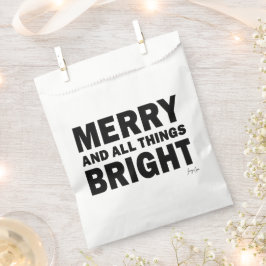 Christmas Party Favor Bags | Merry & Bright Bedankzakje