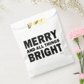 Christmas Party Favor Bags | Merry & Bright Bedankzakje (Gezegeld)