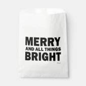 Christmas Party Favor Bags | Merry & Bright Bedankzakje (Voorkant)