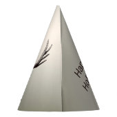 Christmas Party Floral Reindeer Golden Winter Feesthoedjes (Achterkant)