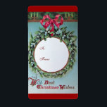 CHRISTMAS PARTY GIFT LABEL<br><div class="desc">Een elegant ontwerp van een  uitrijzing</div>