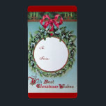 CHRISTMAS PARTY GIFT LABEL<br><div class="desc">Een elegant ontwerp van een  uitrijzing</div>