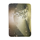 Christmas Party Golden Tree Shiny Sparkle Stars Badmat (Voorkant Verticaal)