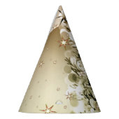 Christmas Party Golden Tree Shiny Sparkle Stars Feesthoedjes (Links)