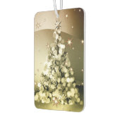 Christmas Party Golden Tree Shiny Sparkle Stars Luchtverfrisser (Links)