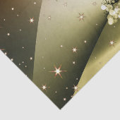 Christmas Party Golden Tree Shiny Sparkle Stars Tissuepapier (Detail)