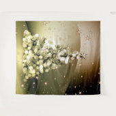 Christmas Party Golden Tree Shiny Sparkle Stars Wandkleed (Voorkant (horizontaal))