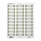 Christmas Party Green Deers Holidays Cute Etiket (Full Sheet)