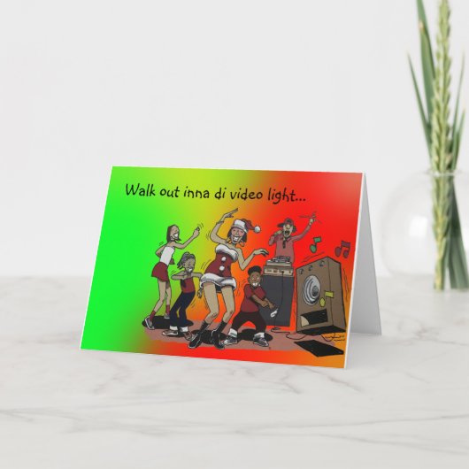 Christmas Party Holiday Kaart (Voorkant)