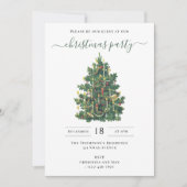 Christmas Party Holiday Vintage Elegant Kaart (Voorkant)