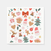 Christmas Party Holidays Baby Shower Birthday  Servet (Voorkant)