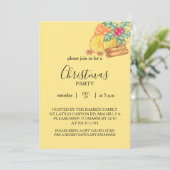 Christmas Party Invitation Card Kaart (Staand voorkant)