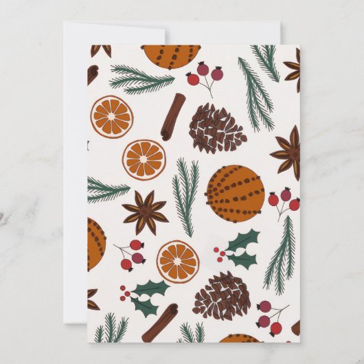 Christmas Party Invitation Card Kaart (Achterkant)