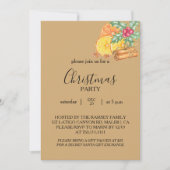 Christmas Party Invitation Card Kaart (Voorkant)