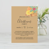 Christmas Party Invitation Card Kaart (Staand voorkant)
