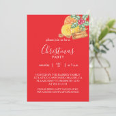 Christmas Party Invitation Card Kaart (Staand voorkant)
