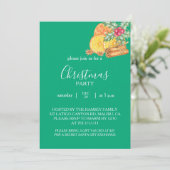 Christmas Party Invitation Card Kaart (Staand voorkant)