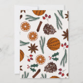 Christmas Party Invitation Card Kaart (Achterkant)