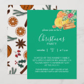 Christmas Party Invitation Card Kaart (Voorkant / Achterkant)