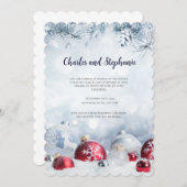 Christmas Party Invitation, Christmas Invitations Kaart (Voorkant / Achterkant)