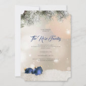 Christmas Party Invitation, Holiday Greetings Card Kaart (Voorkant)