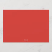 Christmas Party Invitation Kaart (Achterkant)