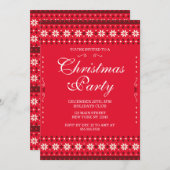 Christmas Party Invitation Kaart (Voorkant / Achterkant)